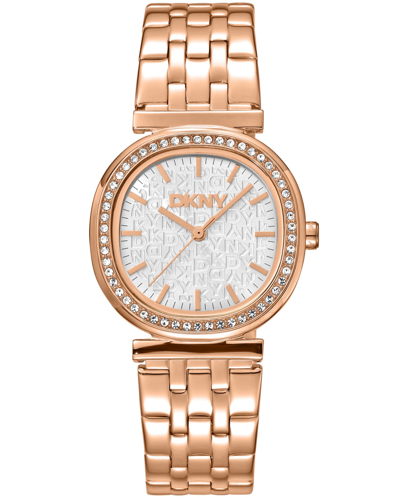 DKNY Женские наручные часы с серебристым циферблатом и браслетом из стали, 30mm
