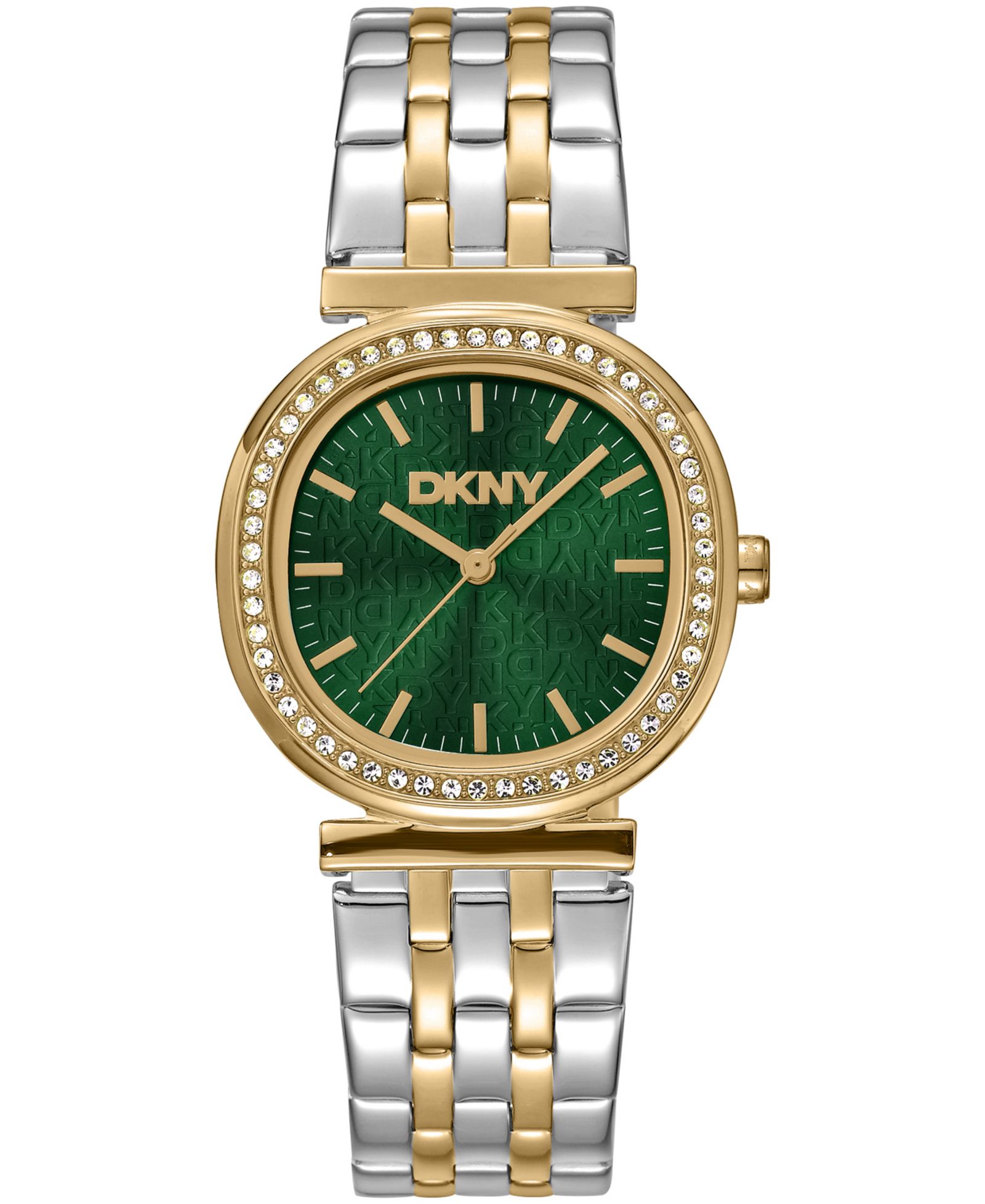 Часы DKNY Women's с зеленым циферблатом и браслетом из золотистой нержавеющей стали, 30mm