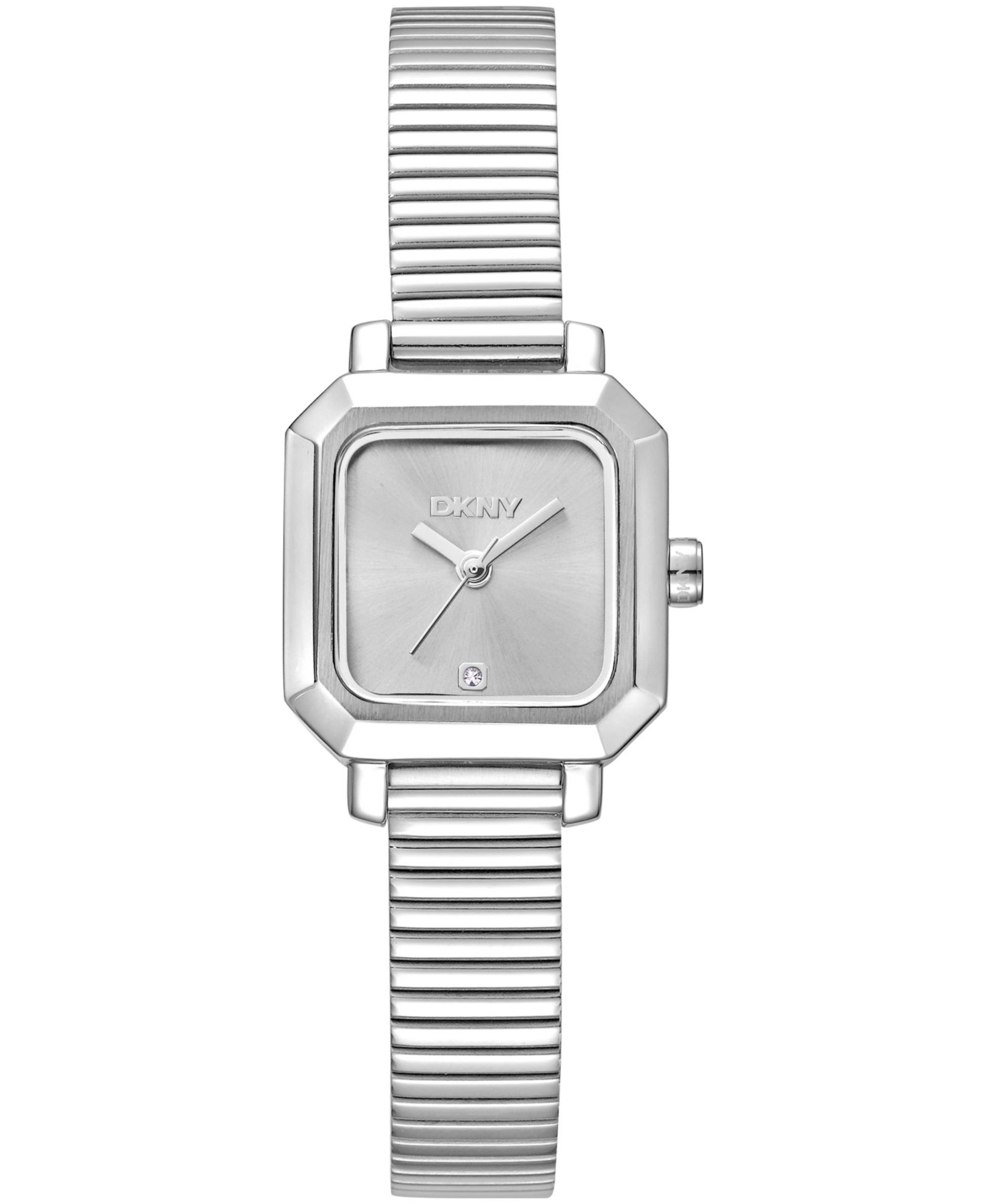 DKNY Women's Silver Dial Stainless Steel Tubogas Bracelet Watch, 22mm