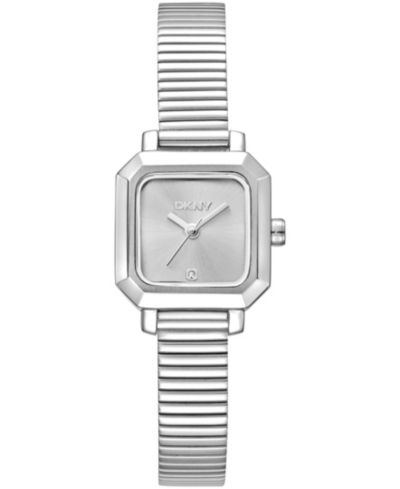 Женские часы DKNY Silver Dial Stainless Steel Tubogas Bracelet 22mm