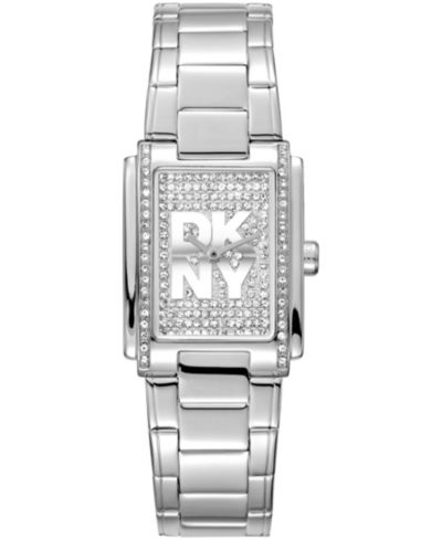 DKNY Женские наручные часы из нержавеющей стали с кристаллами, 23 x 30mm