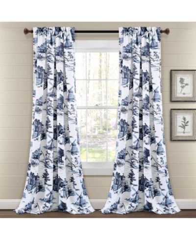 Парные шторы Lush Decor French Country Toile 52"W x 95" +2"