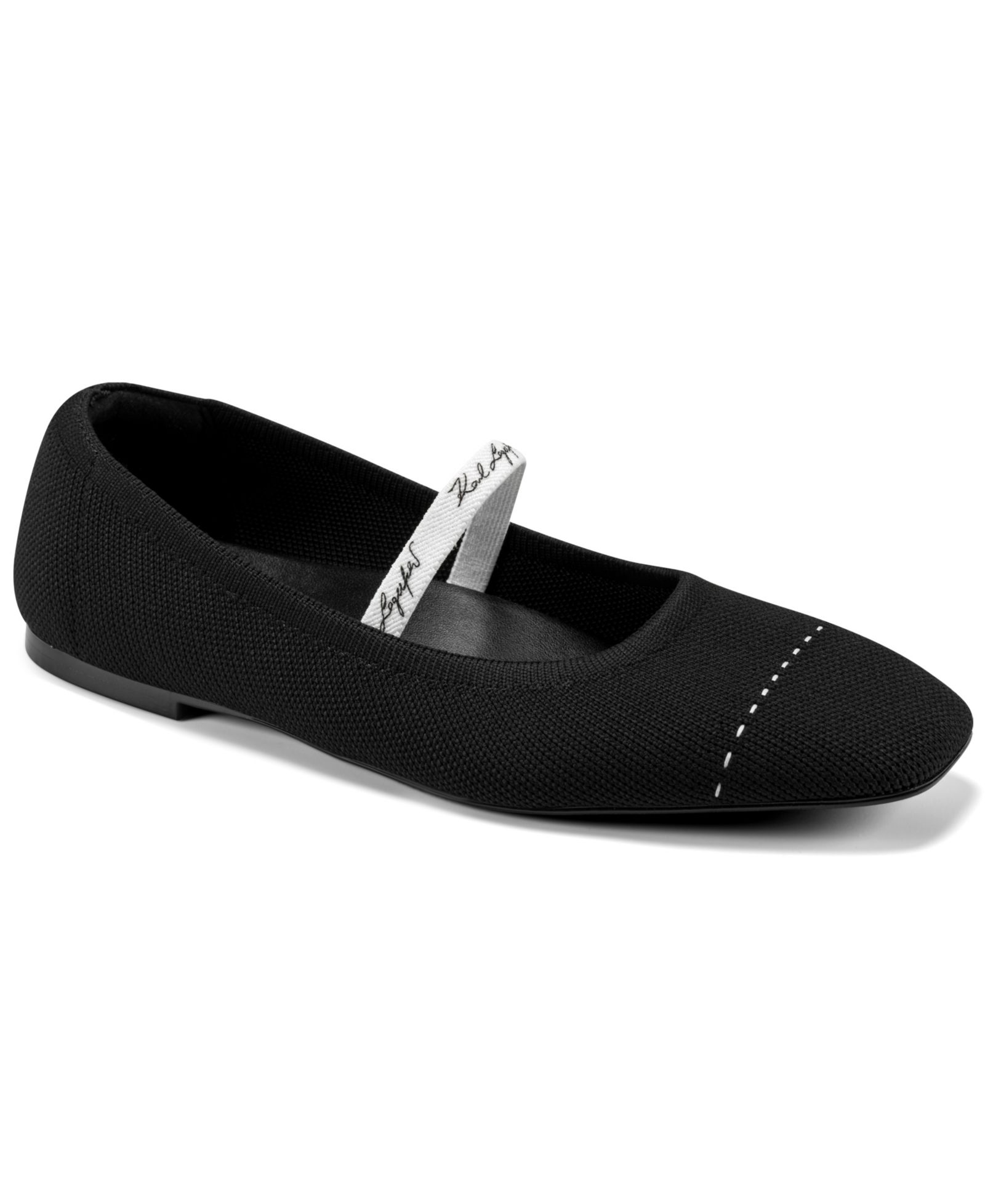 KARL LAGERFELD PARIS Women's Zailey Mary Jane Slip-On Flats