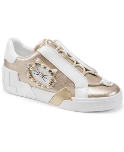 KARL LAGERFELD PARIS Women's Madisyn Lace-Up Sneakers