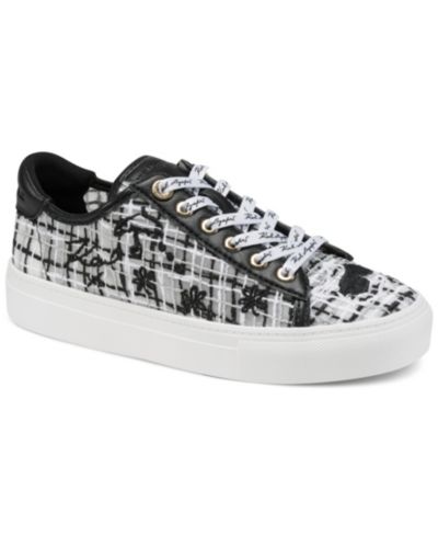 KARL LAGERFELD PARIS Women's Cate Whimsy Lace-Up Sneakers