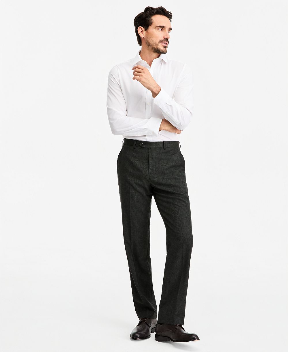 Michael Kors Мужской классический брюки костюм Wool-Blend Stretch Plaid Separate