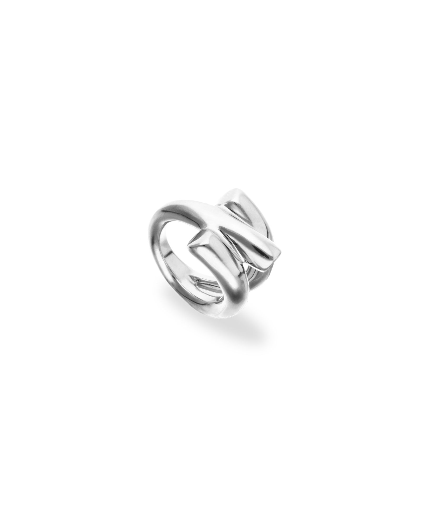 Кольцо Unode50 Sterling Silver Plated Alloy в форме трубки