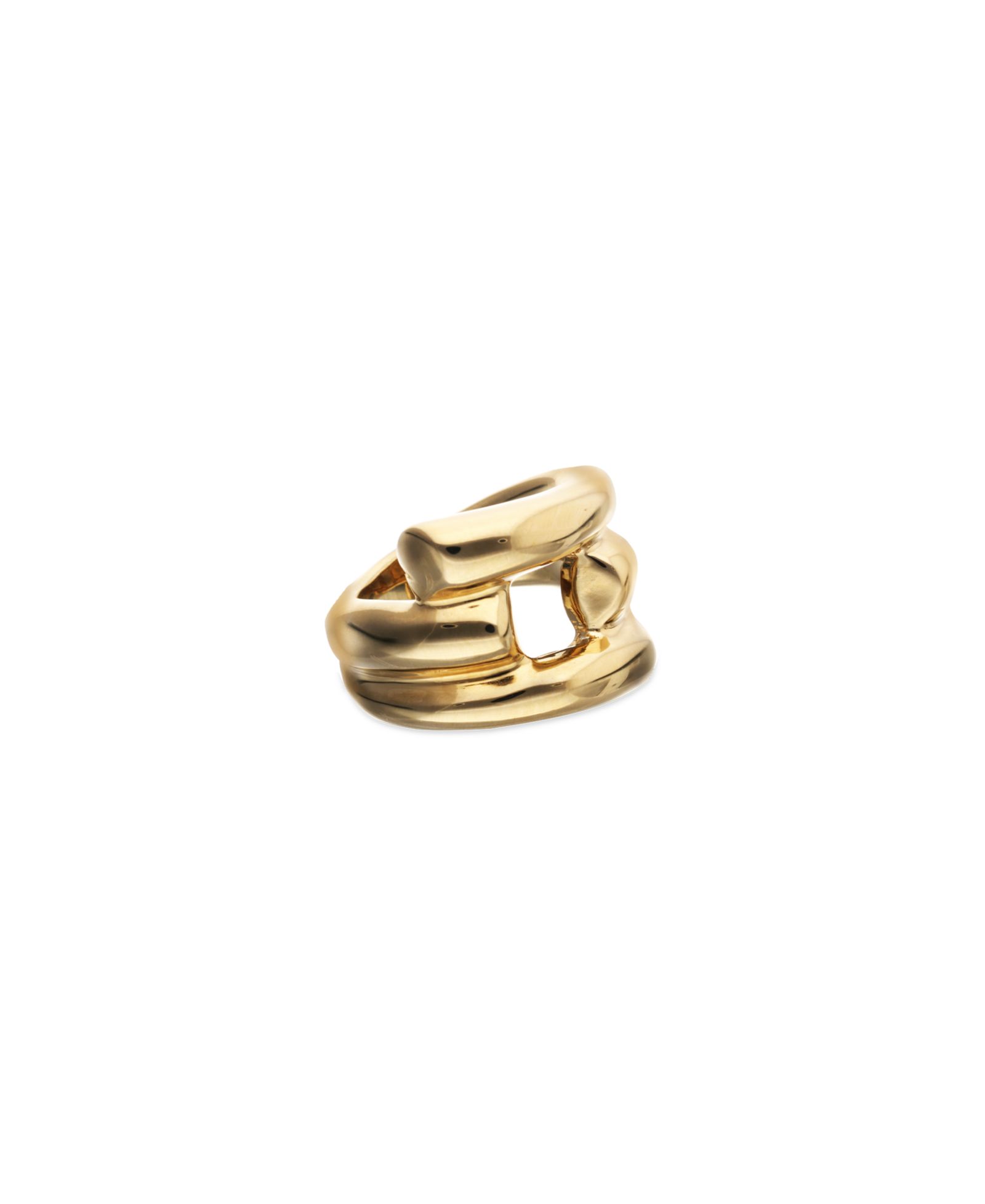 Кольцо Unode50 18K Gold Plated Alloy в форме трубки