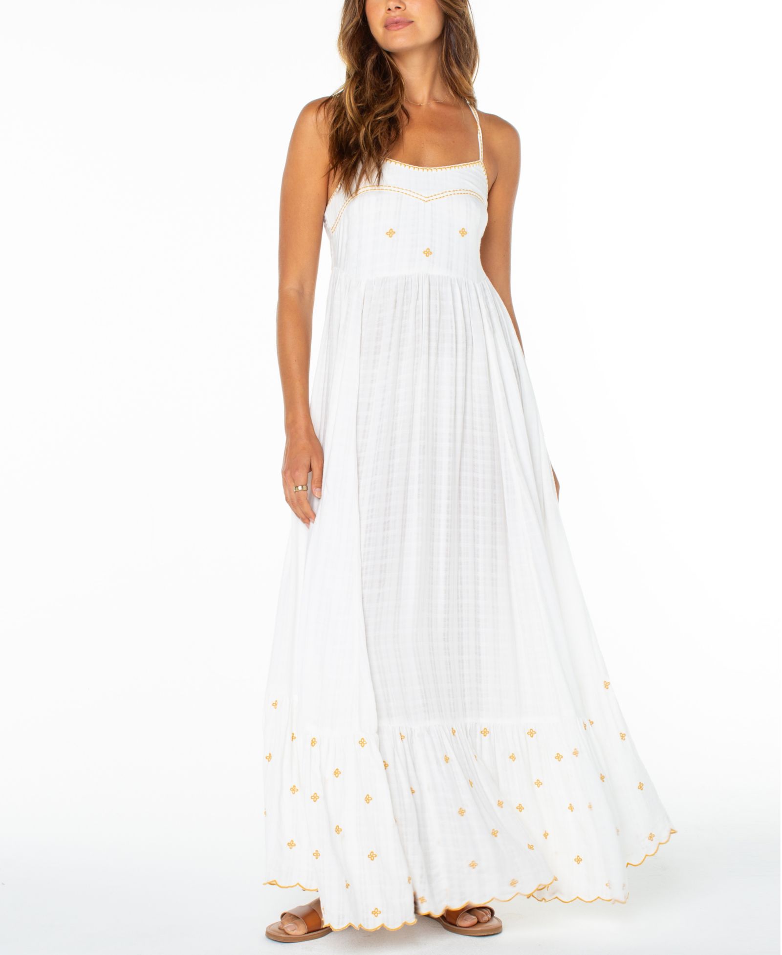 Женское платье Roxy Sunburst Sweetheart Neck Maxi
