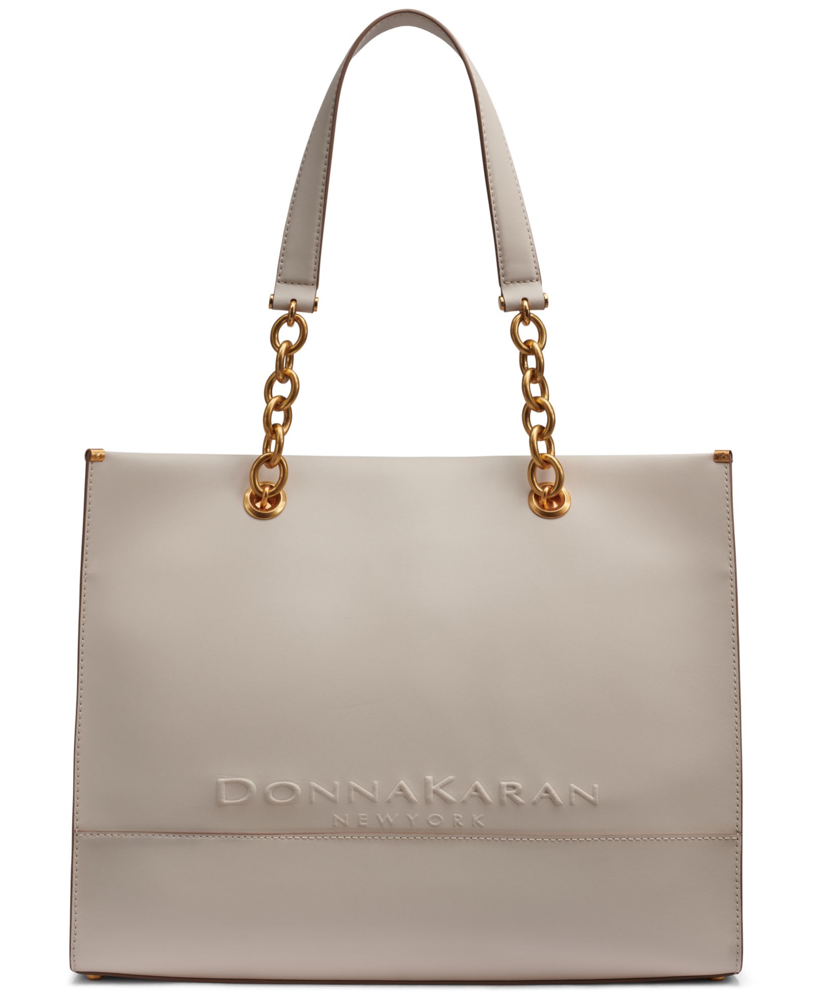 Кожаная сумка тоут Donna Karan New York Merino Leather