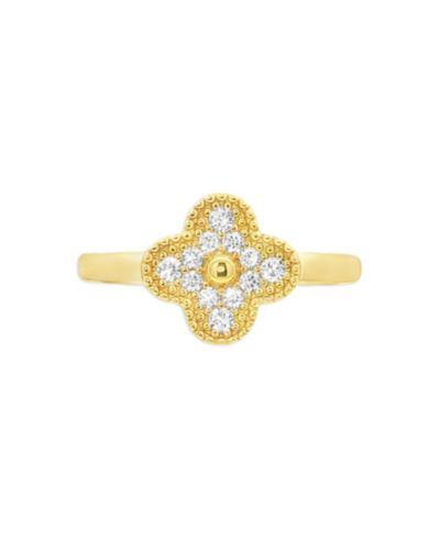 Giani Bernini 18K Gold-Plated Sterling Silver Clover Ring