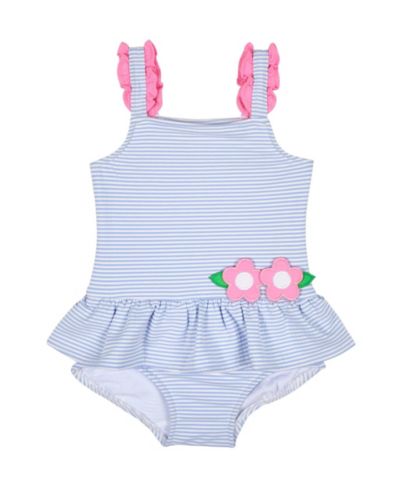 Детской купальник Florence Eiseman Little Girls Seersucker Swimsuit With Flowers