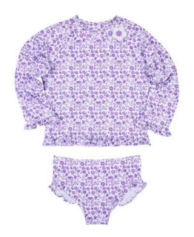 Рашгард Florence Eiseman Big Girls Floral Print с рюшами