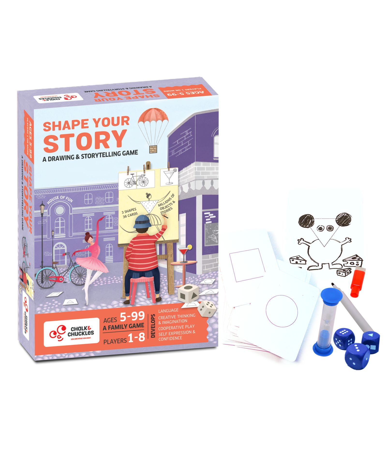 Chalk & Chuckles - Shape your story настольная игра