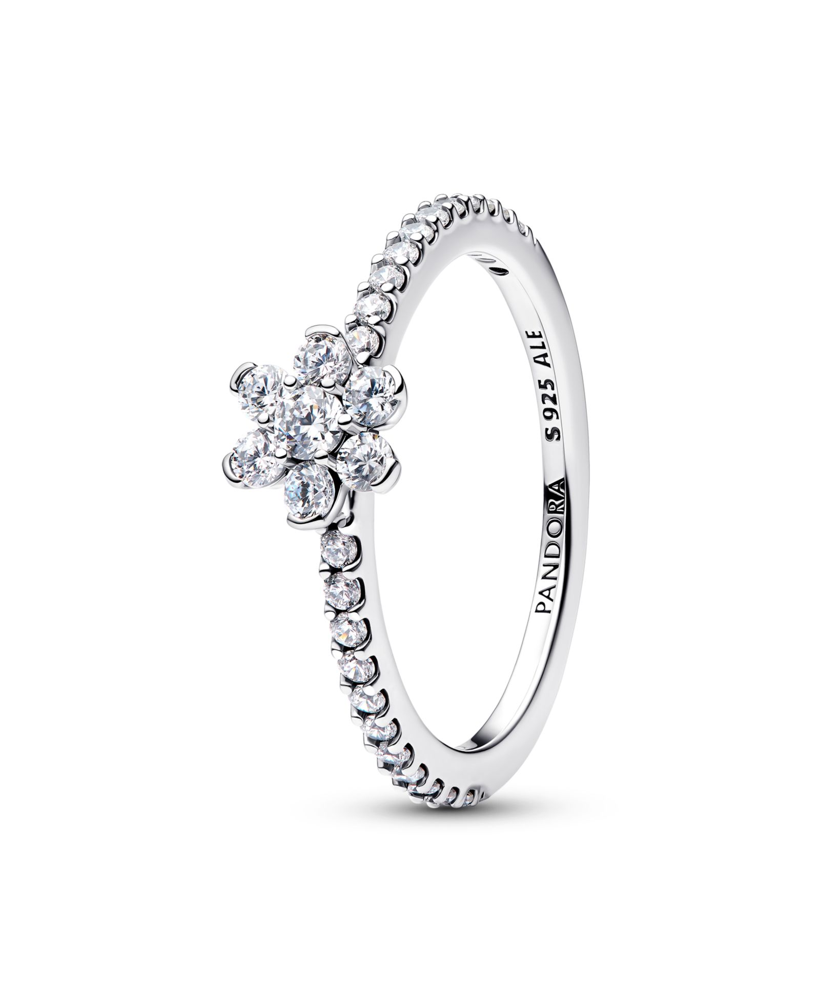 Pandora кольцо Sparkling Flower