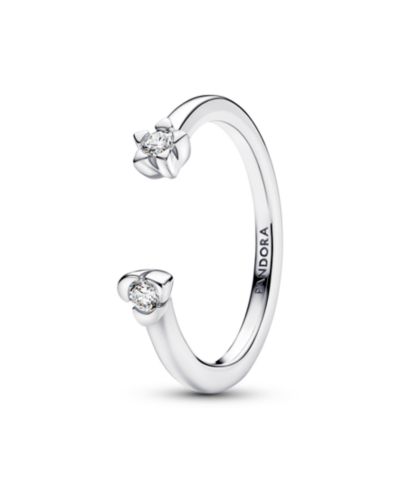 Кольцо Pandora Talisman из стерлингового серебра с выращенным бриллиантом, сердцем и звездой