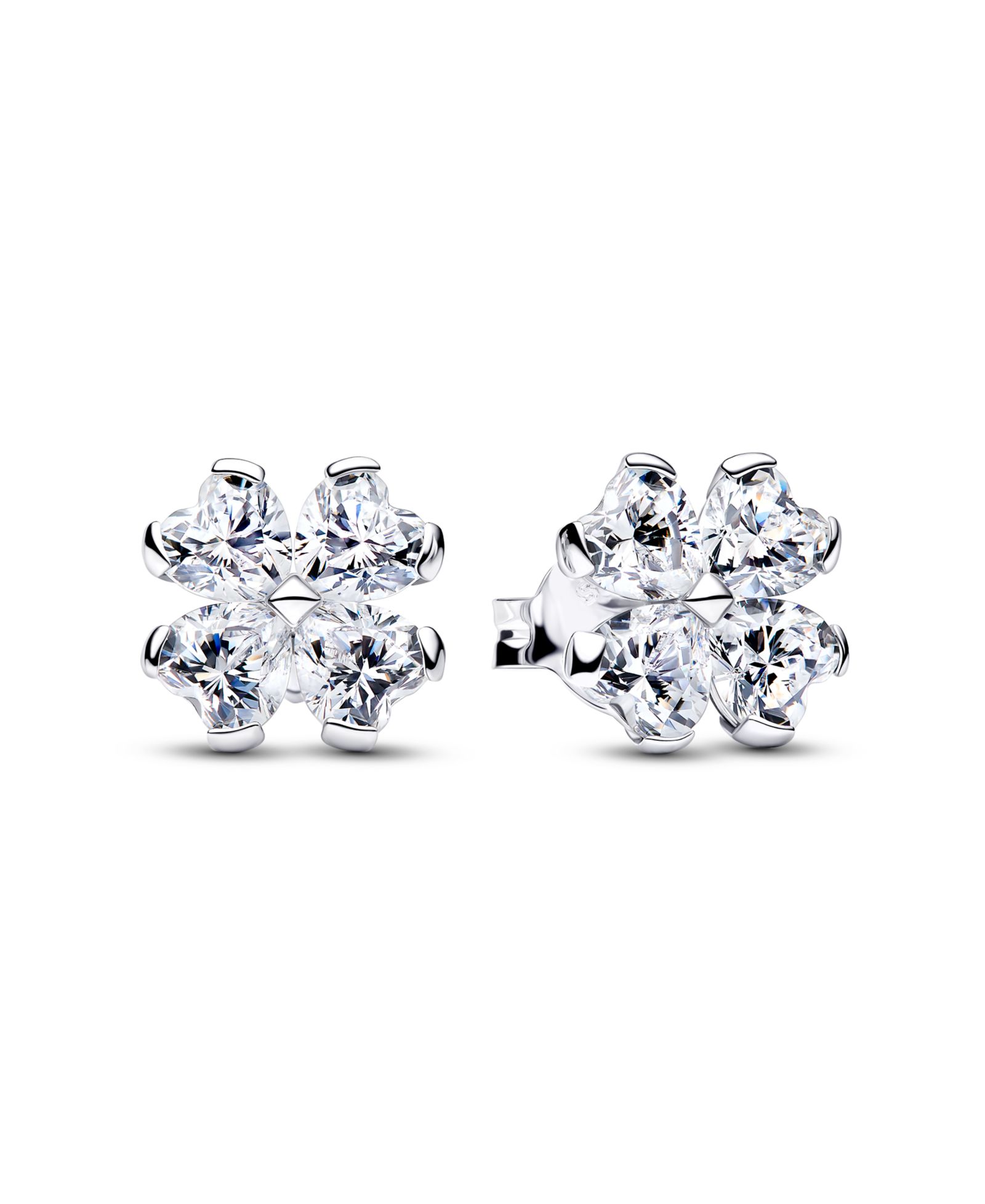Серьги-гвоздики Pandora Sparkling Lucky Clover