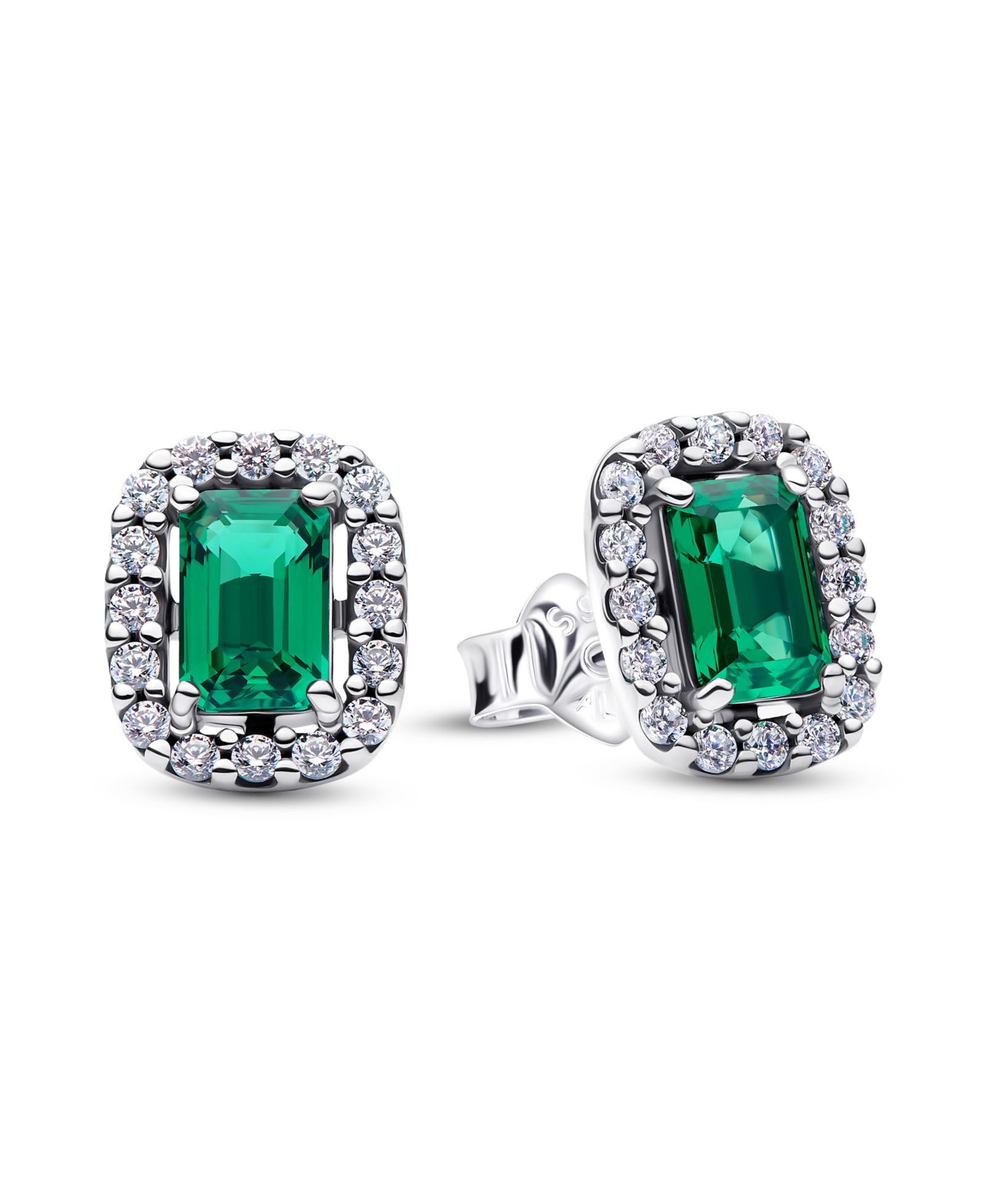 Серьги-гвоздики Pandora Sparkling Rectangular Stud