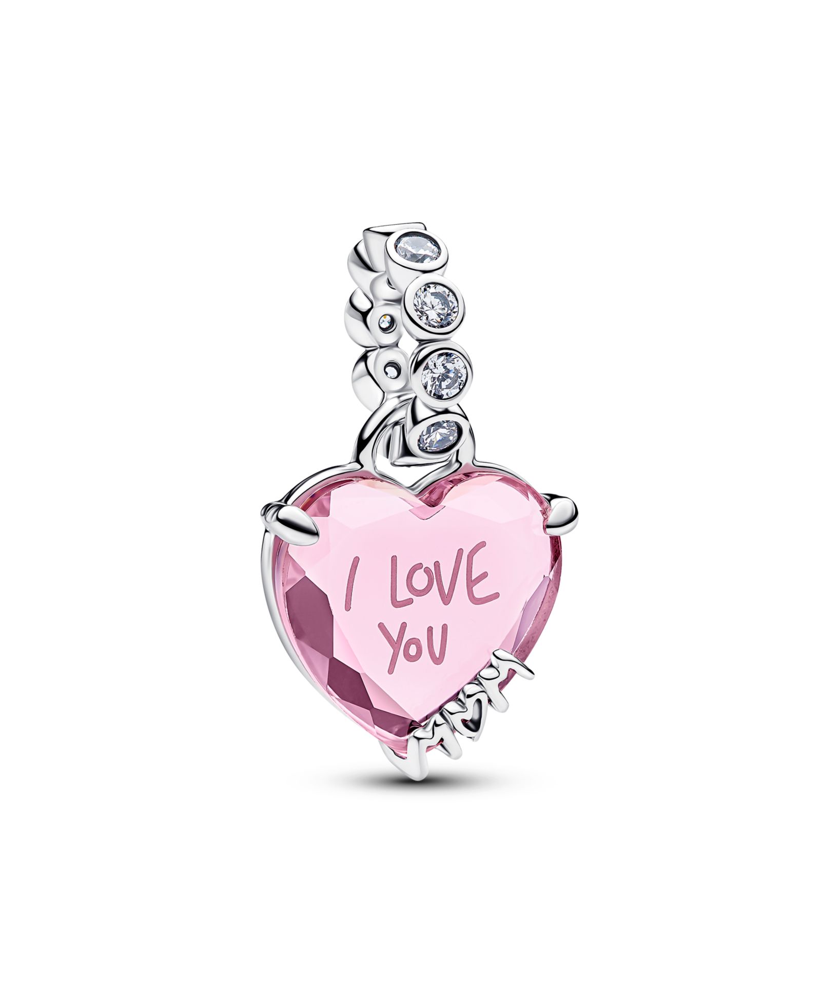 Подвеска Pandora I Love You Mom