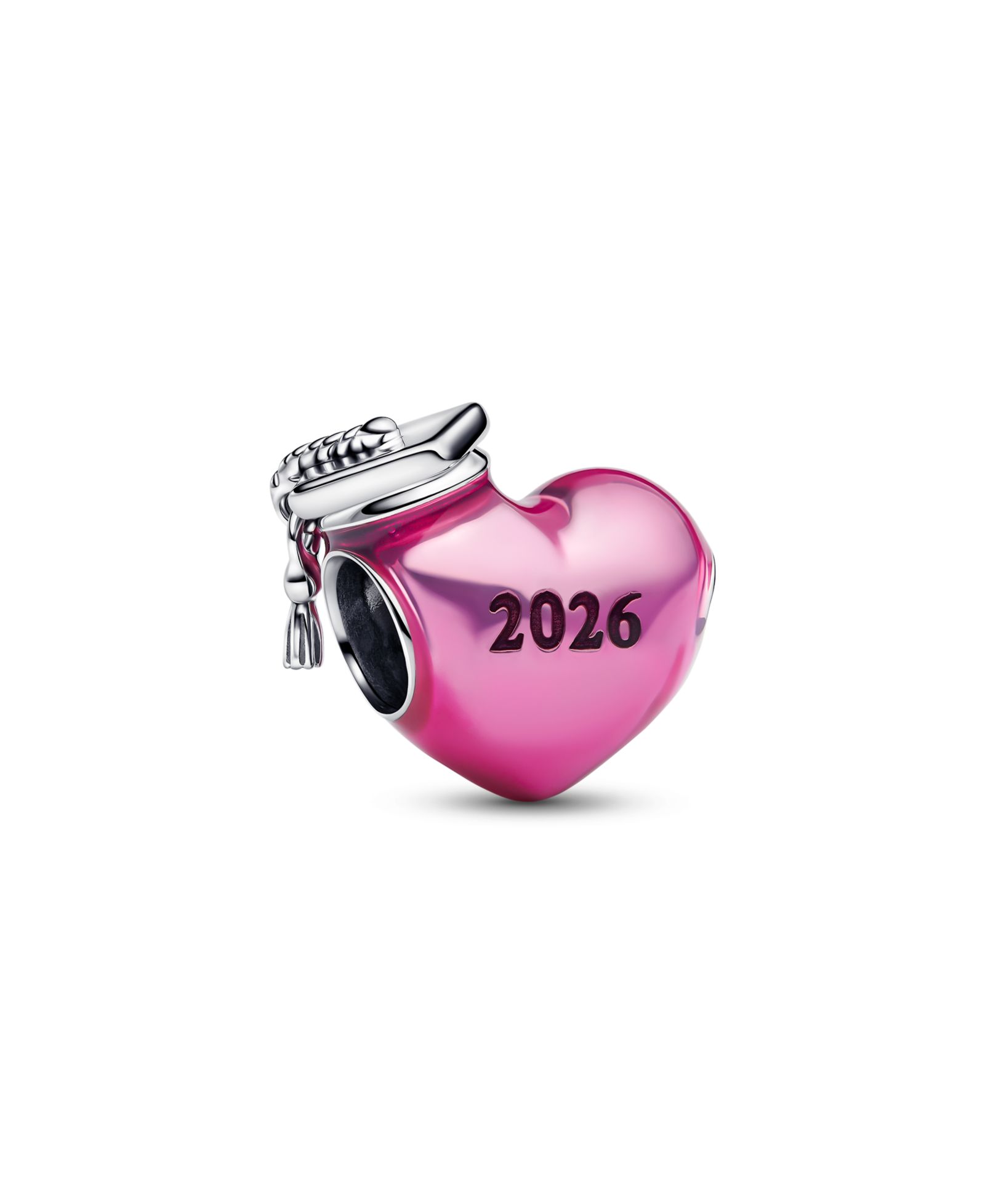 Pandora Graduation 2026 Pink Heart Charm