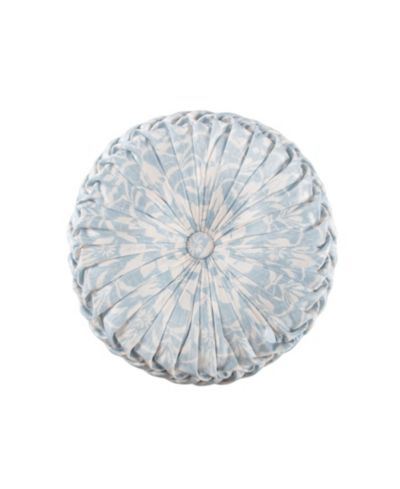 Levtex Home декоративная подушка Zoey с каретной стяжкой, 16 дюймов круглая