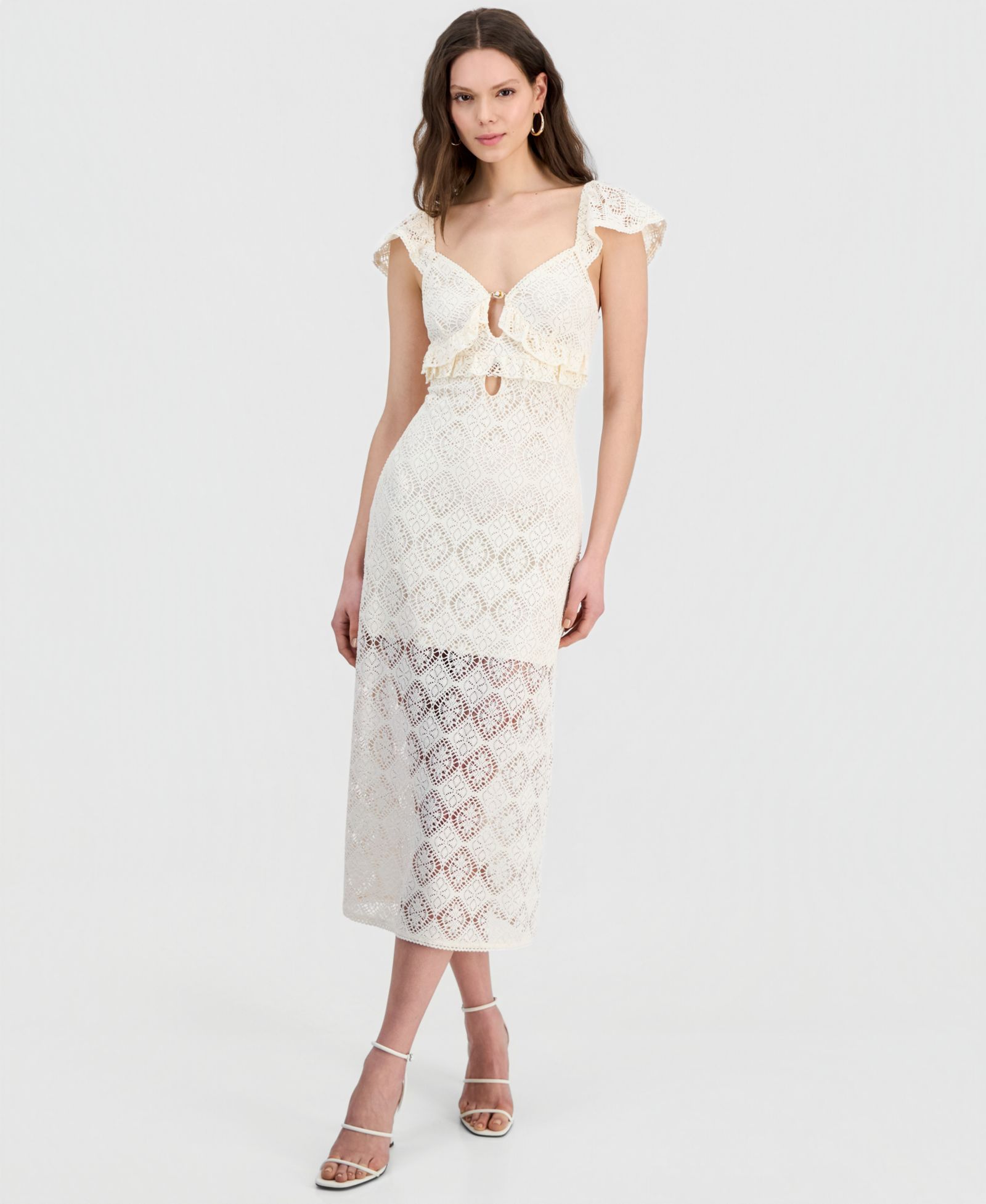 Детское миди-платье 14th Place Cap-Sleeve Crochet