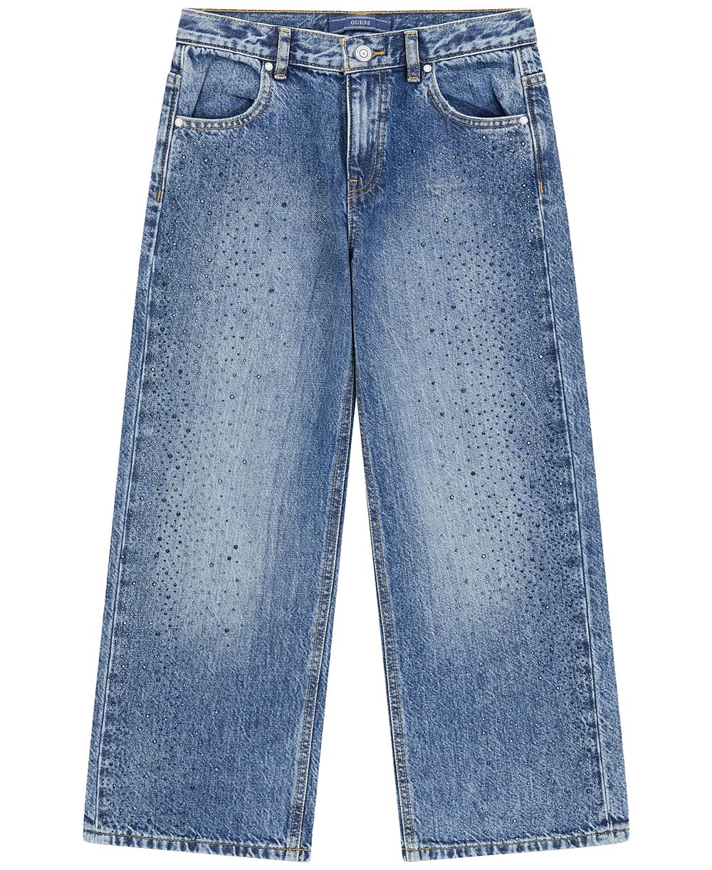 GUESS Джинсы GUESS Girls' 7-16 Oversize Rhinestone Denim