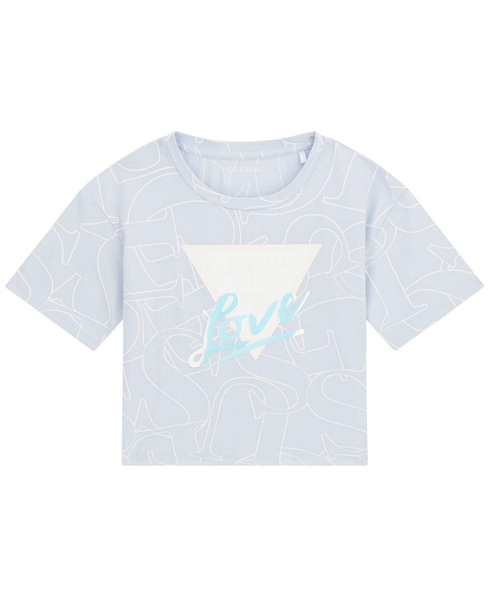 GUESS Girls' 7-16 Mid Length Short-Sleeve T-Shirt