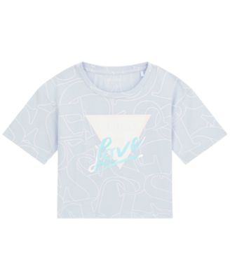 Футболка GUESS Girls' 7-16 Mid Length Short-Sleeve