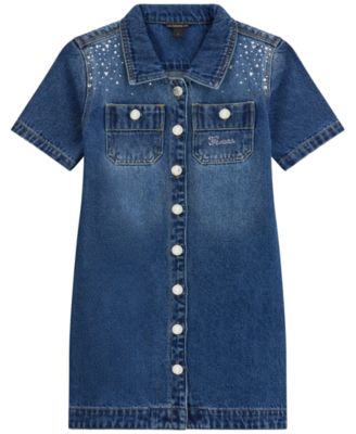 Детское GUESS 7-16 Denim Short-Sleeve Dress