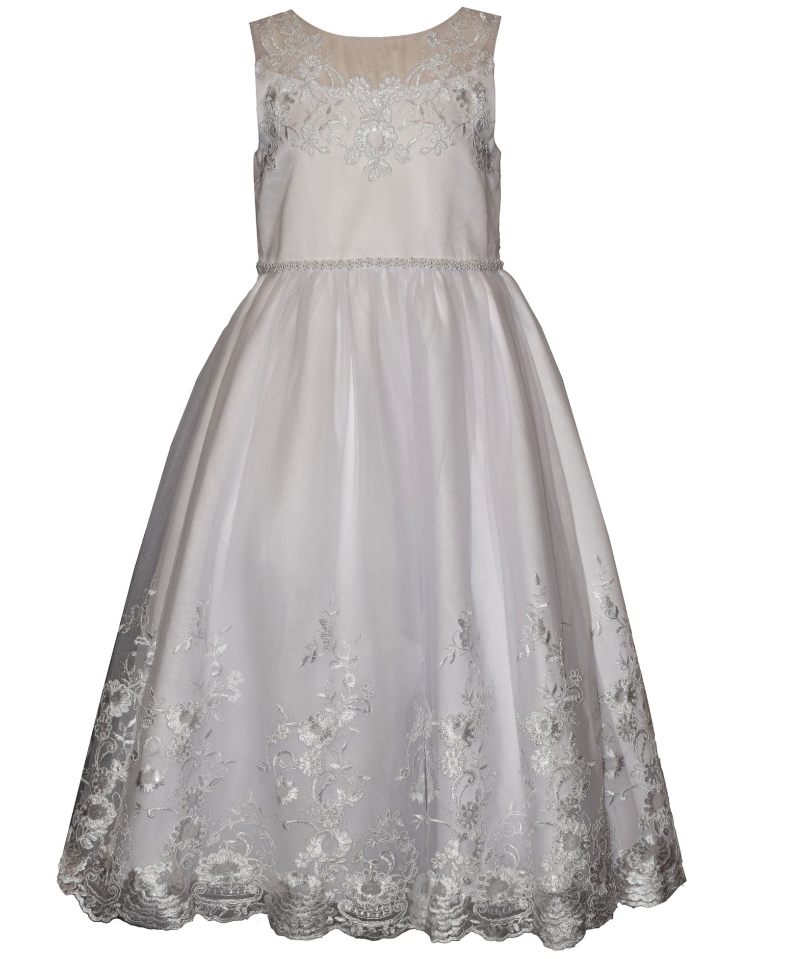 Платье Bonnie Jean Girls' 7-16 Embroidered Communion