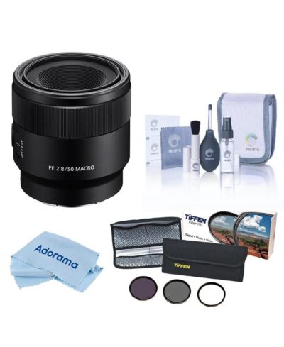 Объектив Sony FE 50mm f/2.8 Macro для Sony E с набором фильтров и салфеткой