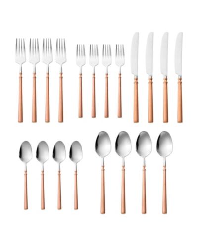Godinger Regal Copper Handle 20-Pc. Flatware Set, Service For 4