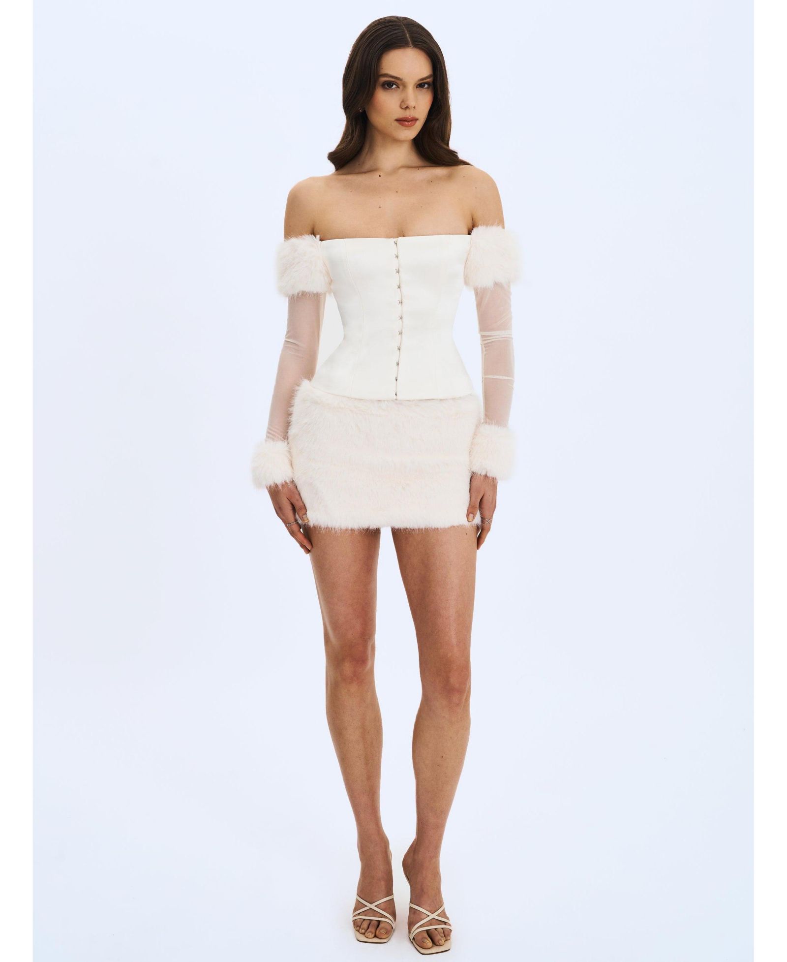 Женская мини-юбка Miss Circle Narla Low-Waisted Fur