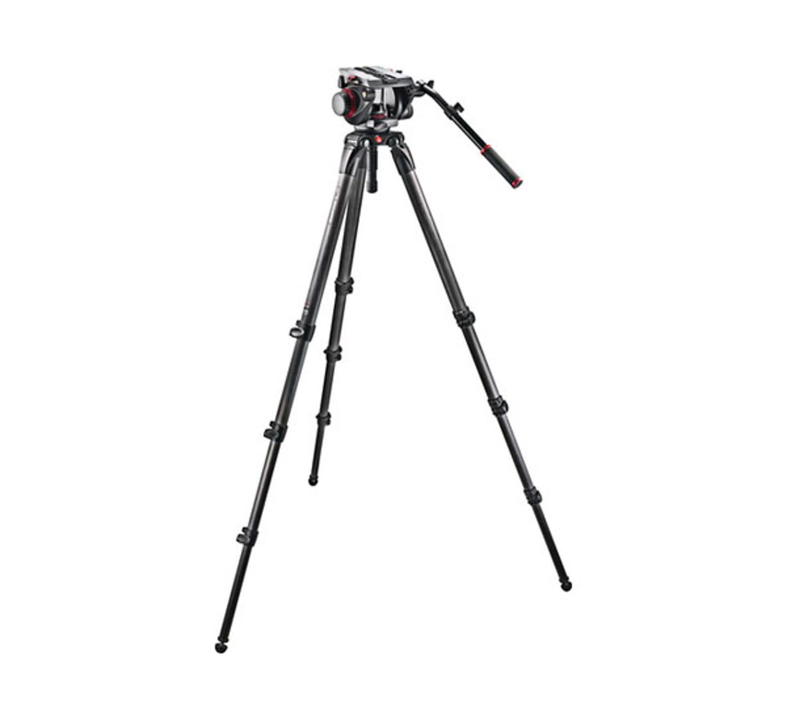 Manfrotto 536 Carbon Fiber Tripod Legs with 509 Fluid Video Head