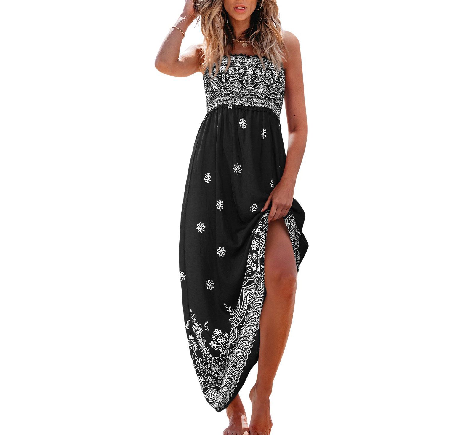Cupshe Women's Sedona Floral Maxi Beach Dress