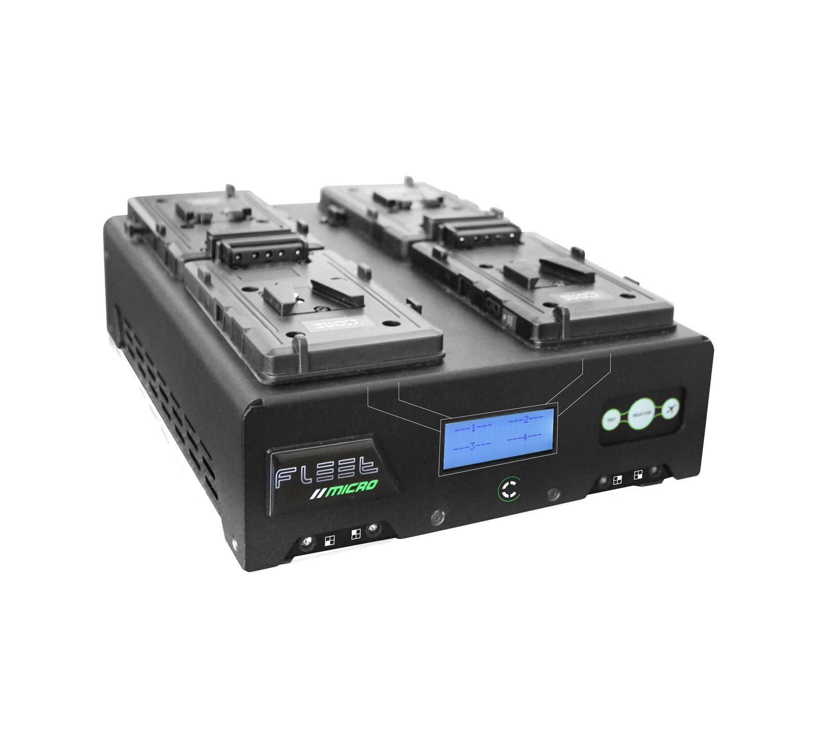 Цифровое зарядное устройство Core SWX Fleet Micro 3A Quad для 4x V-Mount аккумуляторов