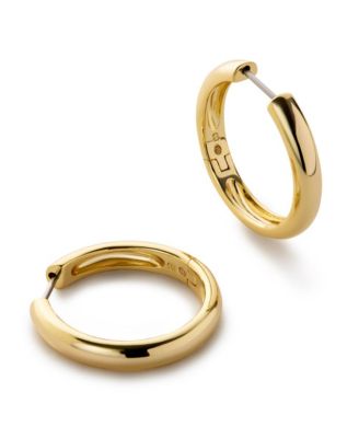 Серьги-кольца Ana Luisa Giulia, крупные, с напылением 14K Gold