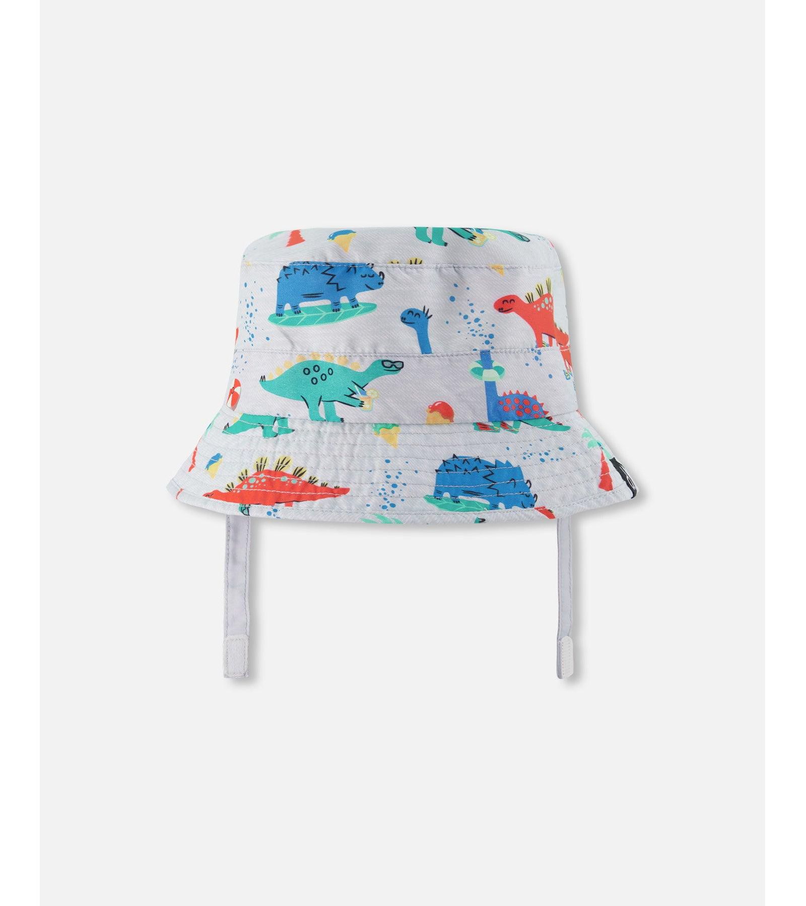 Deux par Deux Boy Polyester Beach Hat Baby Dinosaur Print - Toddler