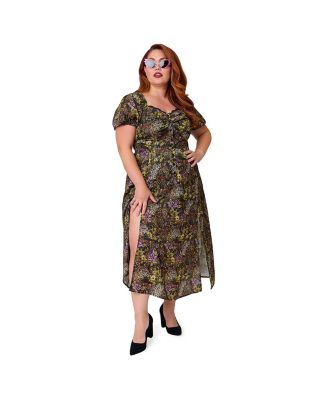 Black botanical print