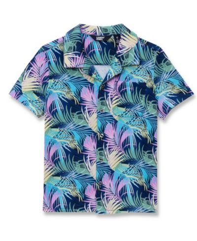 Мужская рубашка Lands' End Short Sleeve Slub Camp