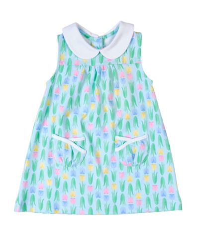 Детское платье Florence Eiseman Baby Girl Printed Knit Tulip Pocket