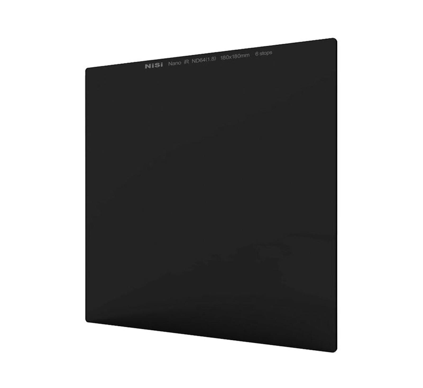 Nisi 180x180mm Nano IR ND64 1.8 6 Stop Neutral Density Glass Filter for Nisi 180mm Filter Holders