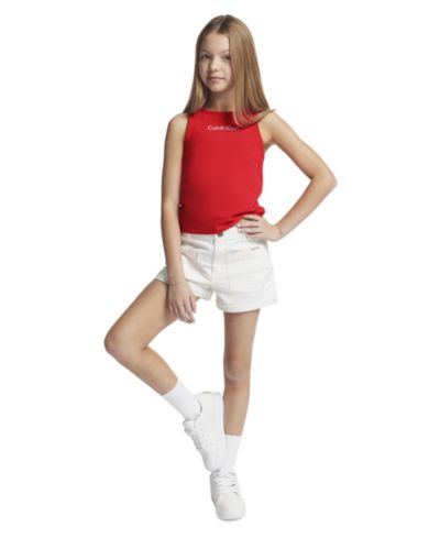 Calvin Klein Детские джинсовые шорты с подворотами