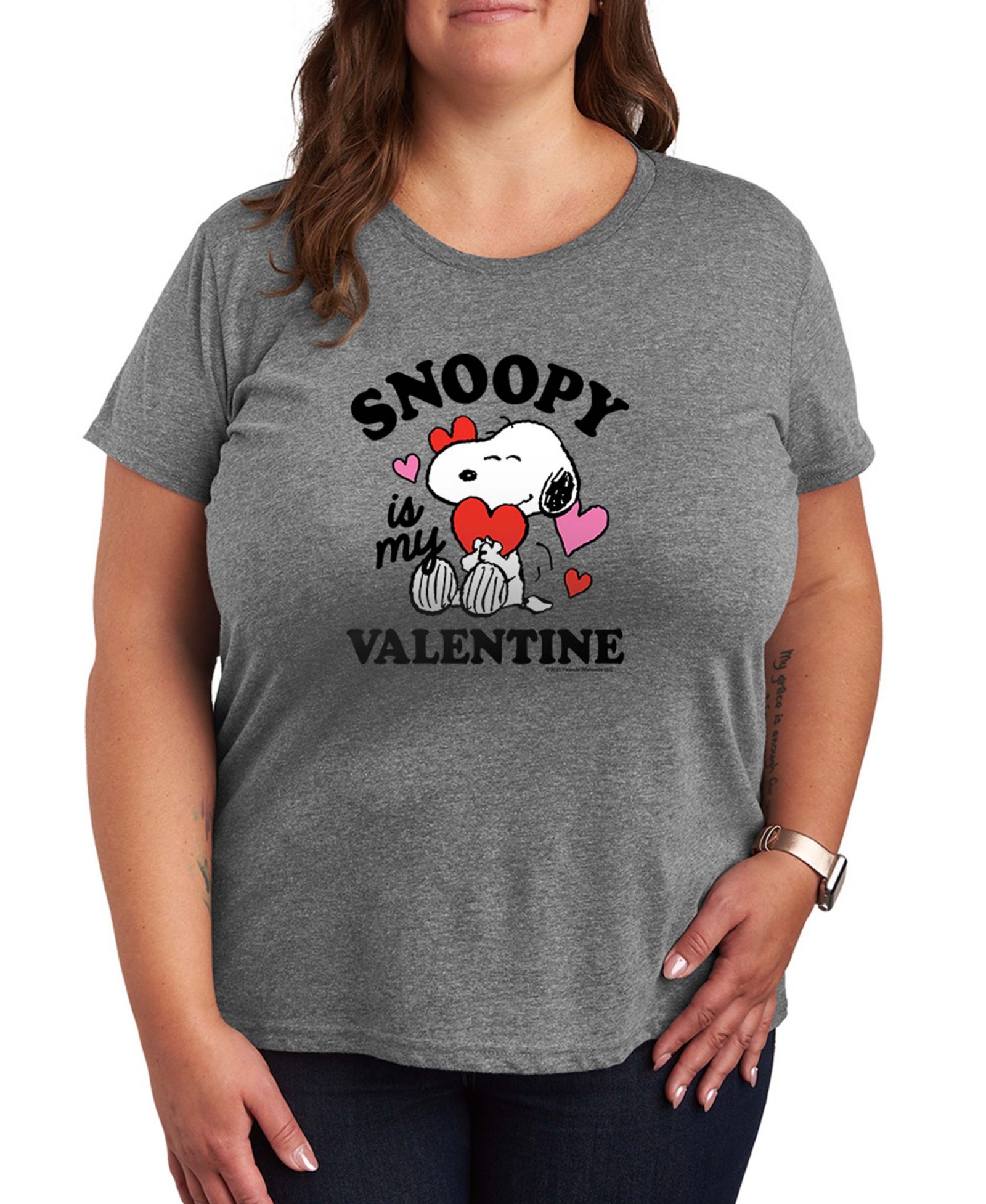 Hybrid Apparel Женская футболка с принтом Peanuts Snoopy