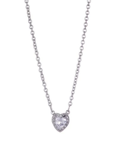 Ожерелье ADORNIA Silver CZ Halo Heart