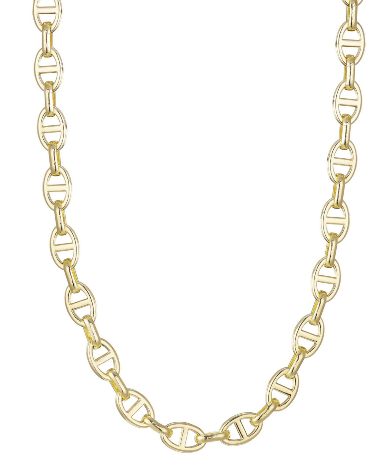 ADORNIA Gold Mariner Link Chain Necklace