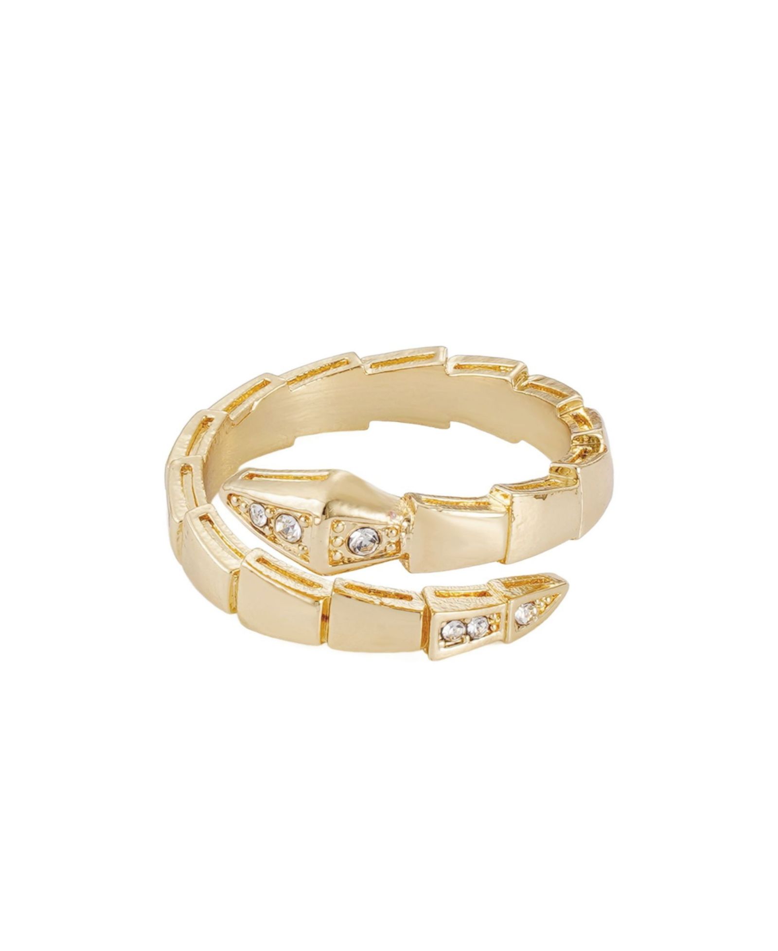 ADORNIA Gold Snake Wrap Ring