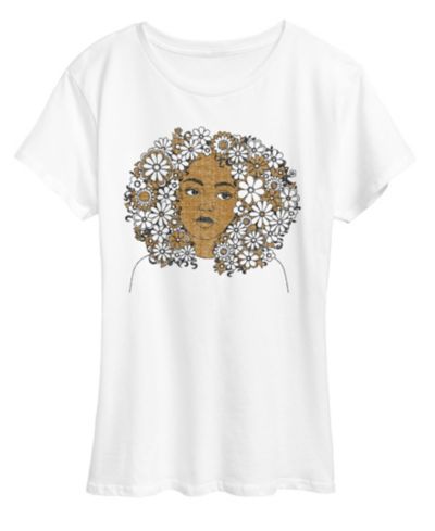 Женская футболка Hybrid Apparel Instant Message Flower Afro с коротким рукавом