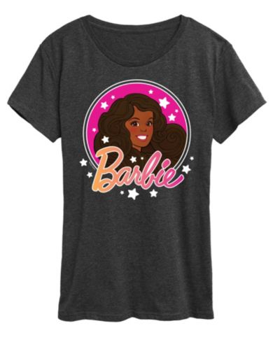 Hybrid Apparel Женская футболка с принтом Barbie Retro Stars Logo
